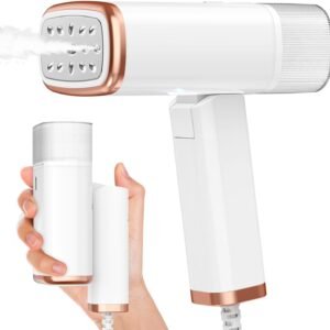 Portable Handheld Steam Garment Steamer Foldable: Effortless Wrinkle Clothes Steam Iron Removal 20-Second Fast Heat-up, 1200W, 120ml Water Tank for Home