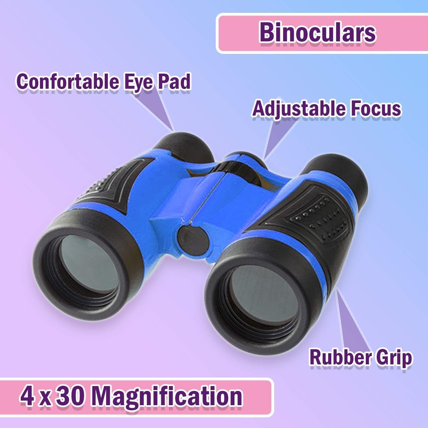 Kidz Xplore-Outdoor Explorer Set, Bug Catching Kit, Nature Exploration Children Outdoor Games Mini Binoculars Kids Compass Whistle Magnifying Glass - Image 2