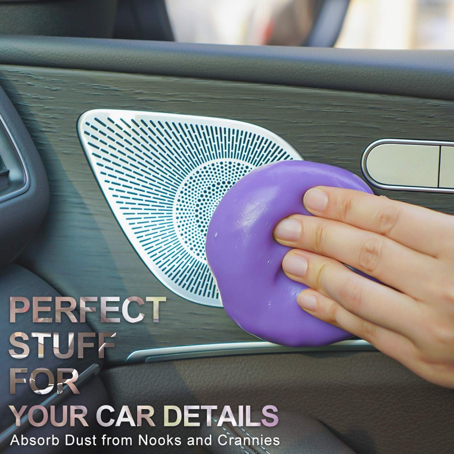 TICARVE 2Pack Cleaning Gel for Car Cleaning Putty Car Slime for Cleaning Car Detailing Putty Detail Tools Car Interior Cleaner Automotive Car Cleaning Kits Keyboard Cleaner Blue Purple (320g/11.2oz) - Image 3