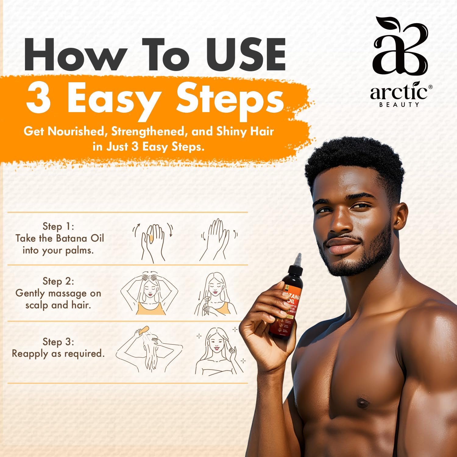 Batana Oil for Hair Growth Dr Sebi, 4-in-1 Pure & Unrefined Honduran Oil with Rosemary, Castor, Pumpkin Seed Oil, Nourishes, Strengthens, Promotes Healthy Hair, Organic Oil for Hair & Scalp Care (5oz) - Image 4