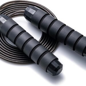 BOOMIBOO Jump Rope, Adjustable Jump Ropes,Skipping Rope Tangle-Free Rapid Speed with Ball Bearings for Women Men Kids,Exercise & Slim Body Jumprope at Home School Gym