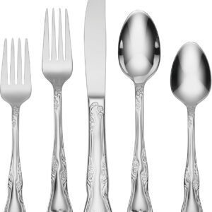 Oneida Azalea 45-Piece Flatware Set, Service for 8