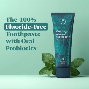 Natural Probiotic Hydroxyapatite Toothpaste Fluroide Free Toothpaste 120ml 4.2 Oz Remineralising Suitable for Adults & Children Helps Sensitive Teeth and Whitening Wild Mint Flavour