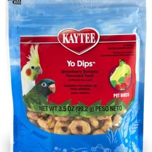 Kaytee Yo Dips Strawberry/Banana Flavor Yogurt Dipped Treat For Pet Birds, 3.5 oz