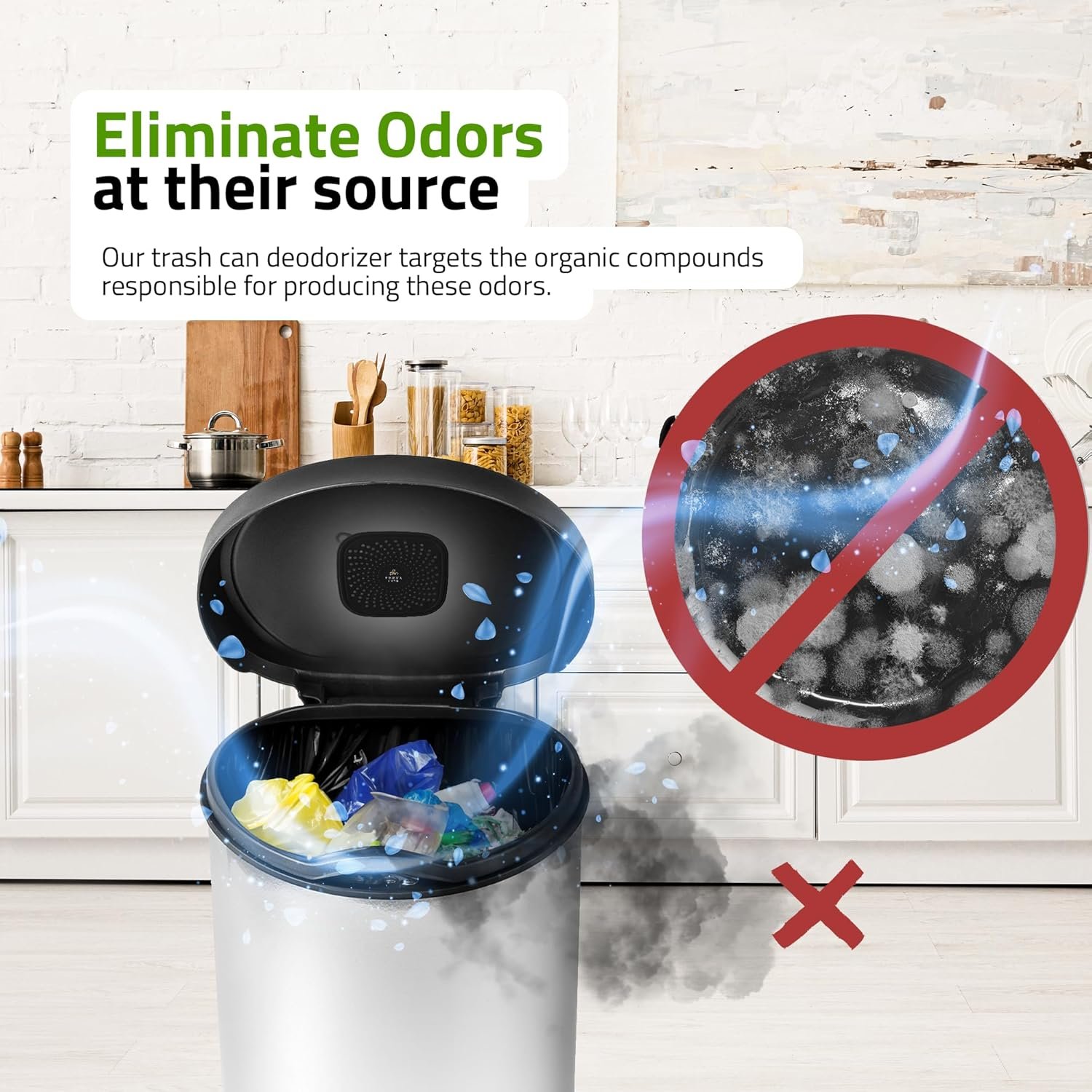 Compact and Multifunctional Trash Can Deodorizer | Trash Deodorizer with Odor Absorber Technology | Lasts Up to 1 Year | Closet and Small Spaces Air Fresheners for Home by Perfa - Image 3